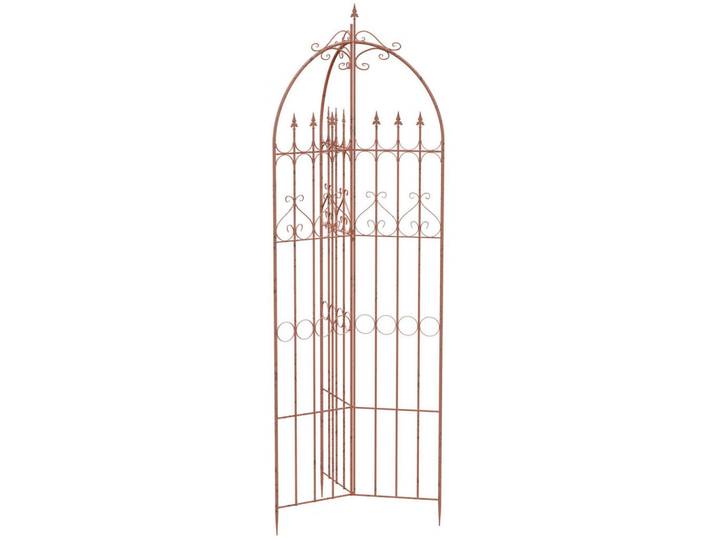 CLP Rankgitter Metall Braun, 70x234x70 cm, Dekoration, Gartendeko