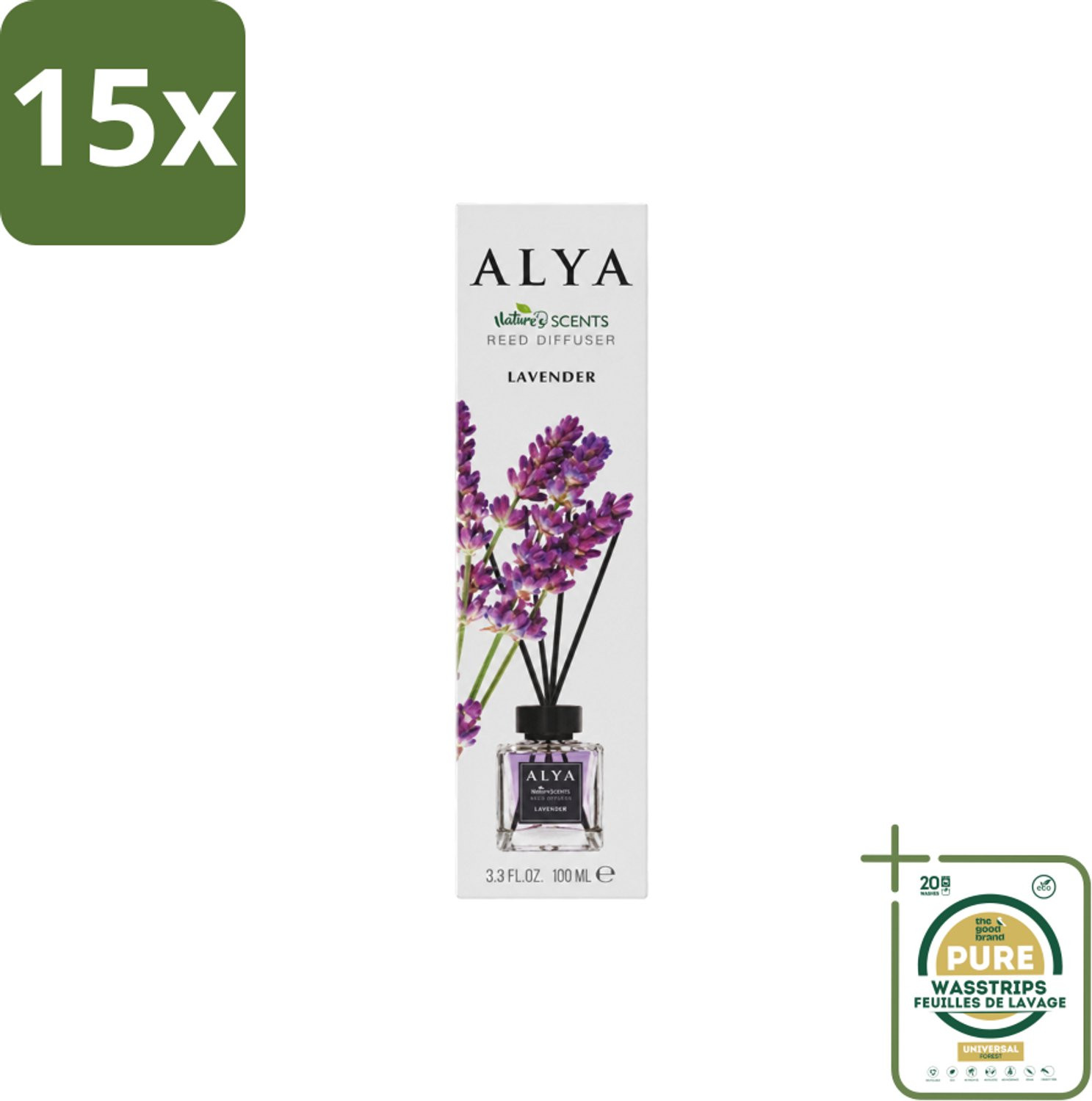 Alya Reed Diffuser Lavender Interieurparfum met Geurstokjes