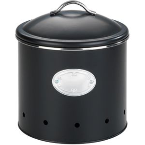 Wenko Vorratsdose Nero 54069100, aus Metall, 4 Liter, schwarz