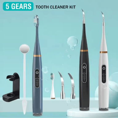 Inspire Essentials Sonic Electric Toothbrush Whitening And Tartar Removal Kit blue