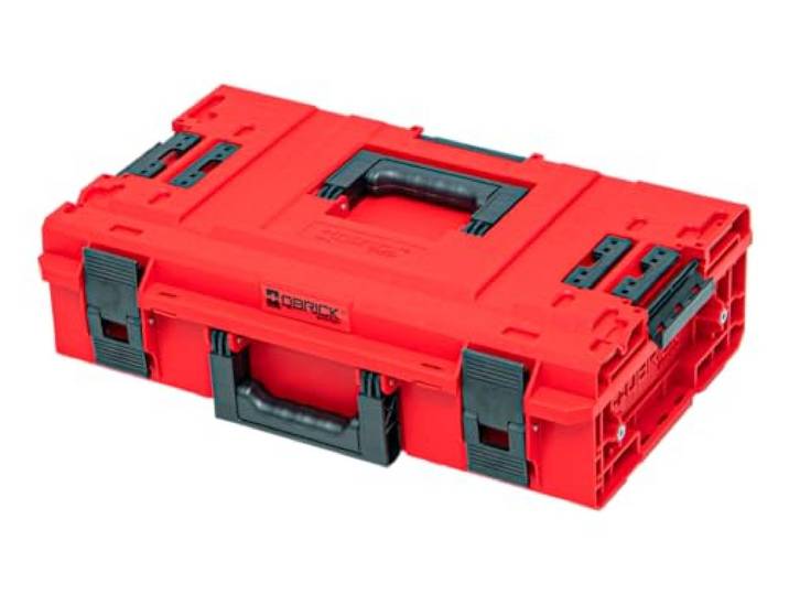 QBRICK SYSTEM Malette Outils Boîtes à Outils Valise ONE 200 2.0 Vario RED Ultra HD Rouge 600 x 400 x 205 mm