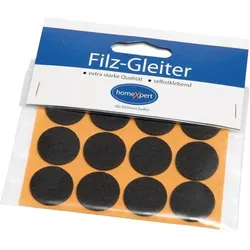 Filzgleiter 22mm Filz braun selbstkl. - 522203