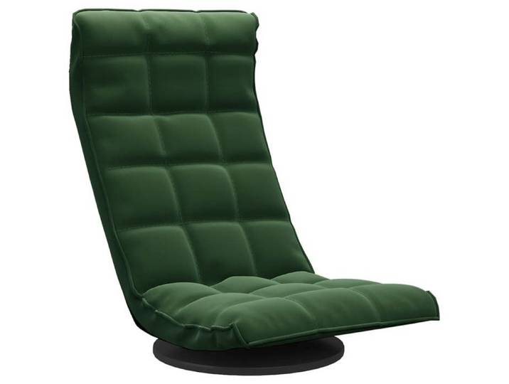 Fauteuil de sol pivotante - VIDAXL - 100 % polyester - Vert foncé Velours 60x54x34 cm F33