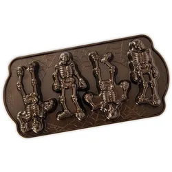 3x Nordic Ware Backform Spooky Skeleton Cakelet, Backform