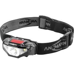 ANS 1600-0260 - LED-Stirnleuchte HD70B, 70 lm, schwarz / rot, IP44, 1x AA (Migno