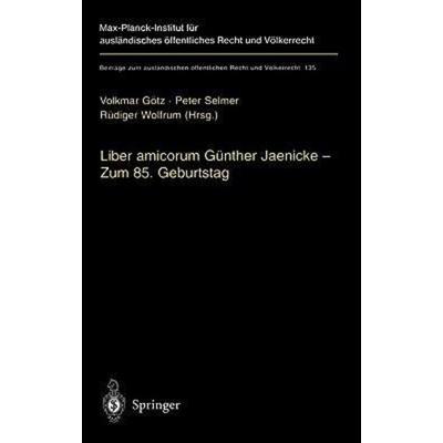 Liber amicorum Günther Jaenicke - Zum 85. Geburtstag, Gebundene Ausgabe von , Springer Berlin, 978-3-540-65125-3