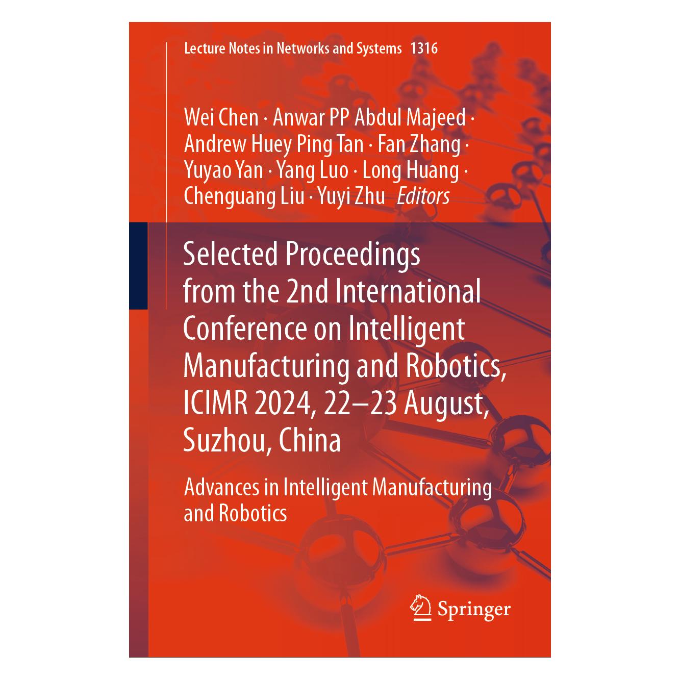 Springer Selected Proceedings from the 2nd International Conference on Intelligent Manufa (Englisch, Hardcover) (63693036)