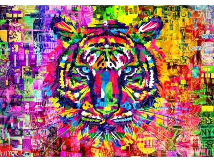 Bluebird Puzzle legpuzzel Wonderful Tiger - 1000 stukjes puzzel