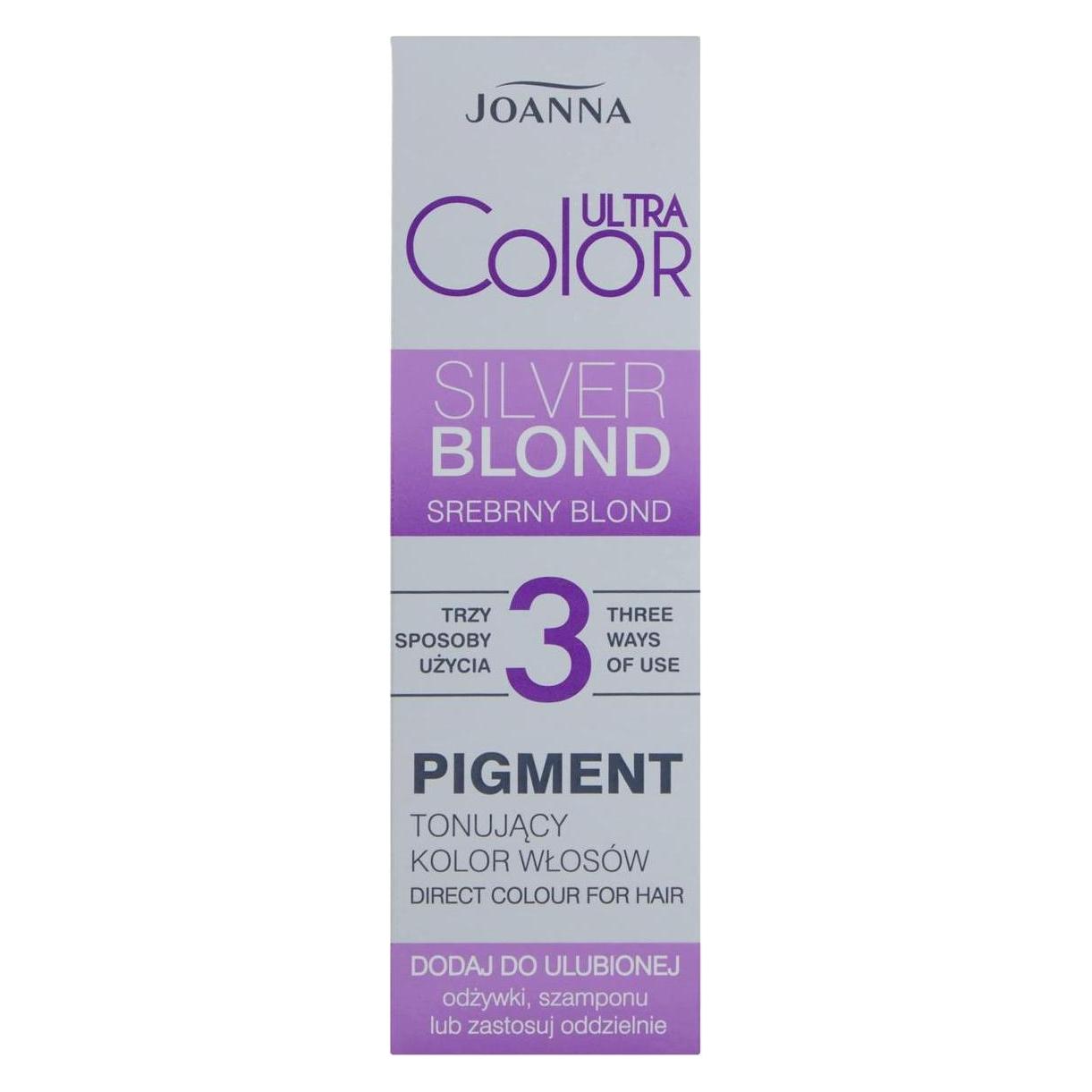 Joanna Ultra Color Toning Pigment For Hair Silveronde 100Ml (Silberblond) (5901018019624)