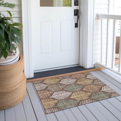 Addison Rugs Machine Washable Indoor/ Outdoor Modern Fern Chantille Rug