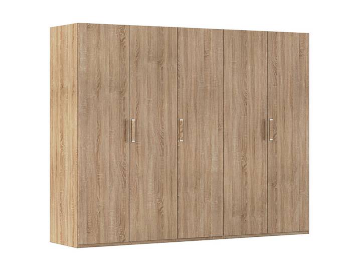 Novel Drehtürenschrank, Sonoma Eiche, 3 Fächer, 251x197x60 cm, Blauer Engel, Goldenes M, BQ - Bündnis für Qualität, Made in Germany, Schlafzimmer, Kleiderschränke, Drehtürenschränke