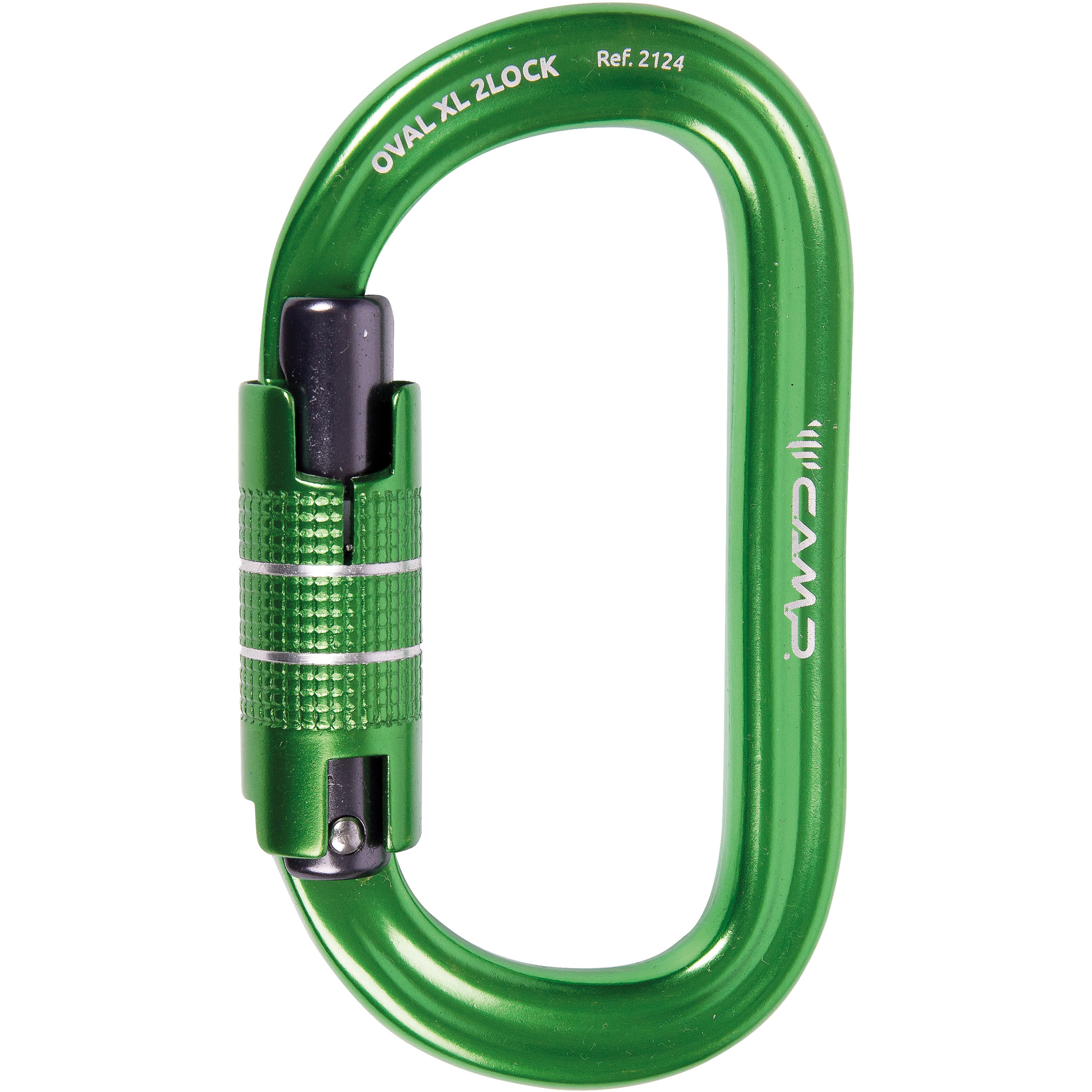 Camp Oval XL 2lock Karabiner Klettersteigkarabiner gruen Trekking