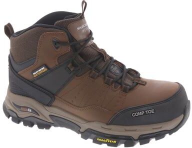 Skechers Work Arch Fit Tarver - Mens 7.5 Brown Boot Medium