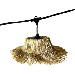 Lumisky TAHITI 7xE27 6M Lichterkette zum Verbinden Stroh Beige