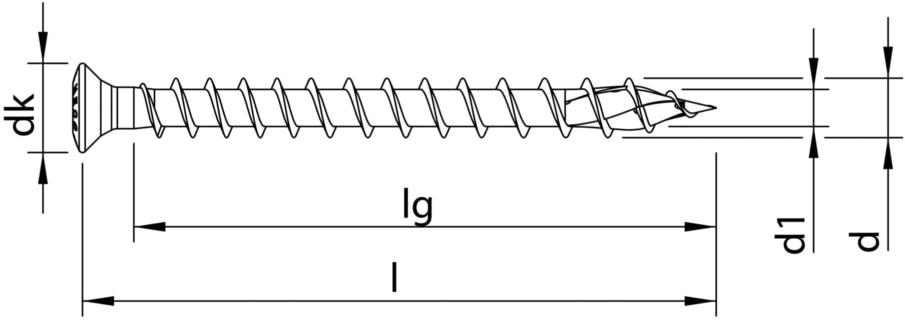 HECO-TOPIX-plus A2 5,0 x 70, Fassadenschraube, HECO-Drive, VVG (61783)