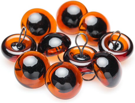 Hochwertige Glasaugen, 14 mm, 10 Stück