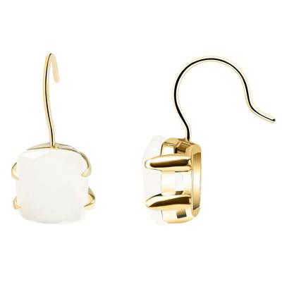 Paar Ohrhänger ADELIA´S "Damen Ohrringe aus poliertem Edelstahl", gold, Ohrringe, Damen, Damen, Edelstahl