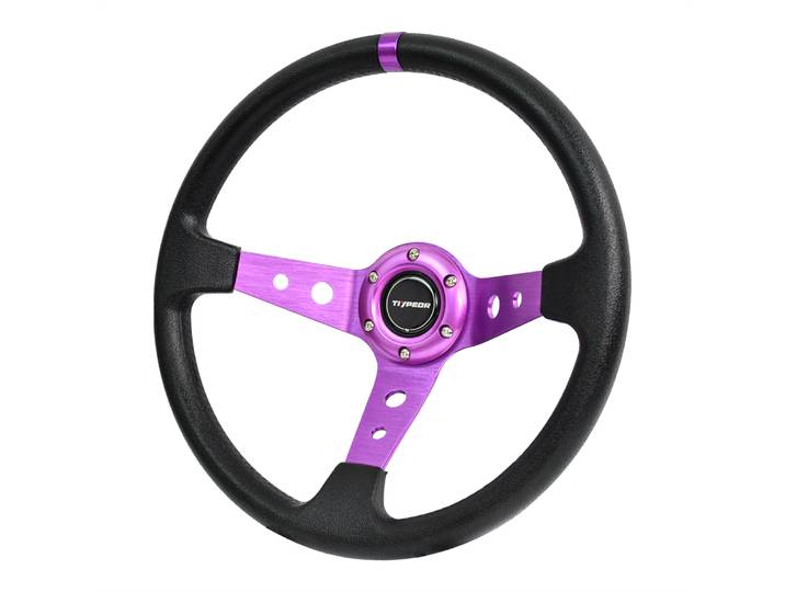 Tiypeor universel PU matériel 14 pouces 350mm galvanoplastie support volant pour voiture Volante