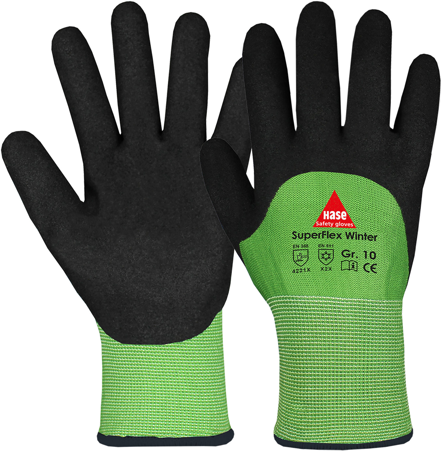 Hase SUPERFLEX WINTER, Winter-/Montagehandschuh, Polyester/Nitril (508620-7)