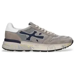 Premiata für Herren. MICK Mick Grau Leder Turnschuhe (41), Wohnung, Schnürsenkel, Lässig