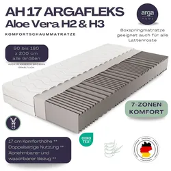 Arga Home ARGAFLEKS  Komfortschaummatratze,  17 cm Höhe, 7 Zonen-Wendematratze