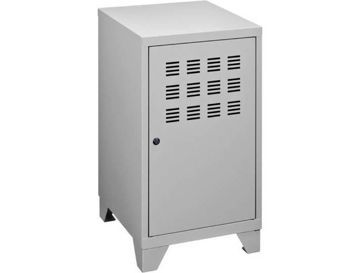 Caisson casier de rangement métal gris clair hauteur 74 cm