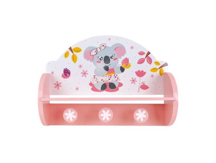 Les Tendances - Fun House Mimi Cally Koala 713337 Etagere Portemanteau Dimensions : +- H. 33 X L. 46 X P. 15 Cm Pour Enfant