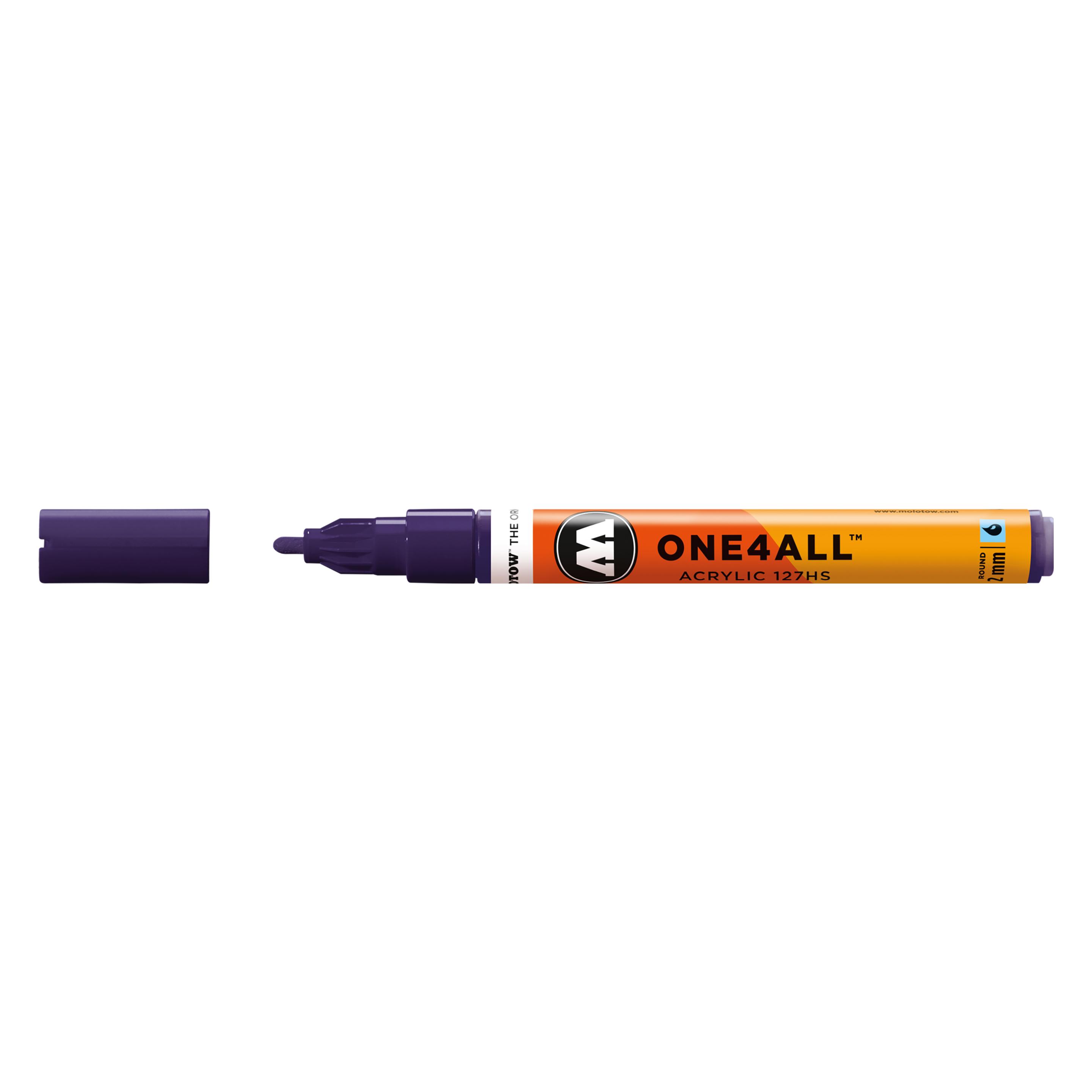Molotow Permanentmarker One4All 127 HS nachfüllbar 2mm violett dunkel (1x) (MO127220)