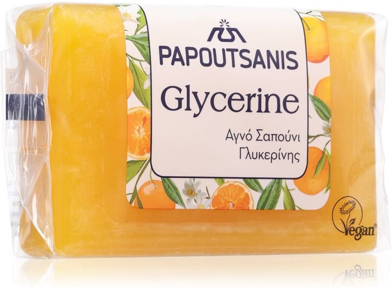 PAPOUTSANIS Glycerine Yellow bar soap for the body 125 ml