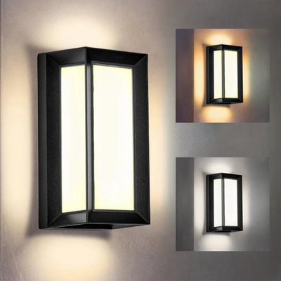 Combo Retail Shop LED Wall Lamp Outdoor, Lamp Presence Sensor, Waterproof, Garden Porch Balcony Wall Light warm No Sensor
