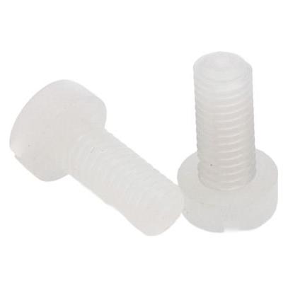 RS PRO Zylinderkopf Schlitz Schrauben, M5 x 12mm Nylon (100 Schrauben pro Stück) (2326961)