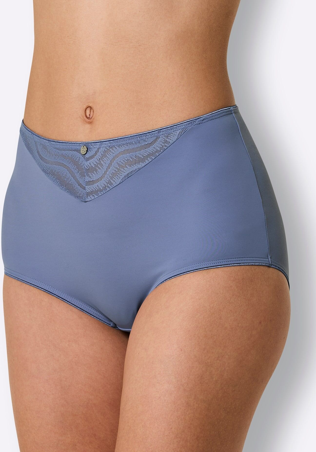 Weiter Boxer WÄSCHEPUR, Herren, Gr. 44, 2 Stk., blau (2x taubenblau), 85% Polyamid, 15% Elasthan, Unterhosen Weiter Boxer 2x taubenblau 44, 2 Stk.