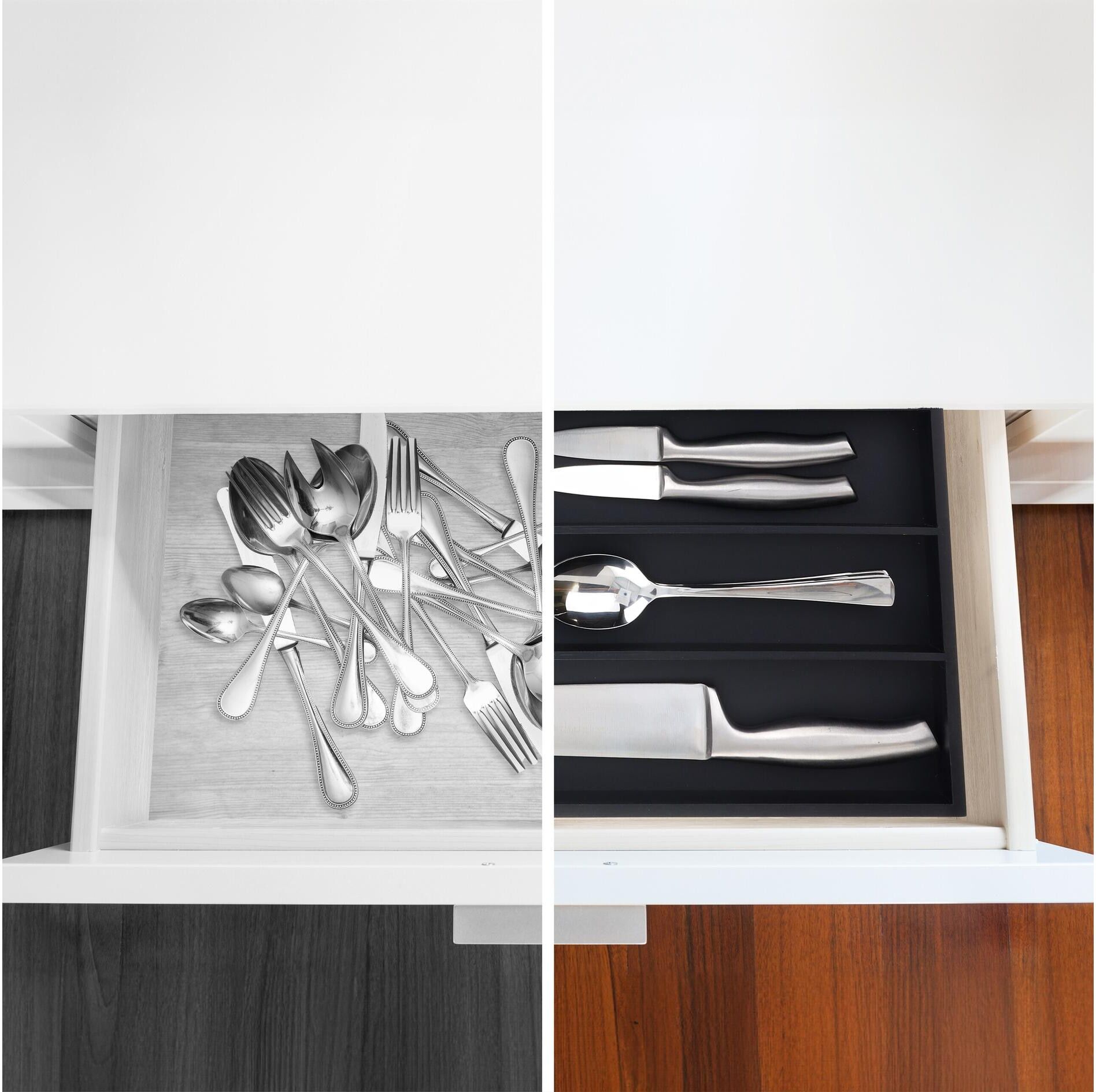 Besteckeinsatz RELAXDAYS, schwarz, Schubladeneinsätze, Besteckeinsatz schwarz Einheitsgröße