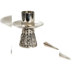 Wiedemann Kerzen Altarkerzenhalter vernickelt H 7,5 cm