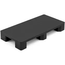 VEVOR Kunststoffpalette 1000x500x136 mm, Universale Leichtpalette mit 1000 kg Statischer Traglast, Geschlossene Industriepalette mit 2-Wege-Einfahrt, Nestbare Bodenpalette für Lager Garage Supermarkt
