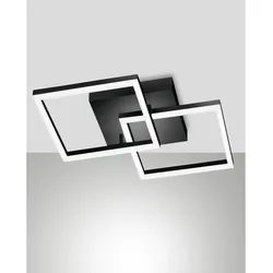 Fabas Luce Bard Wandleuchte 3394-22-101-01 Schwarz IP20