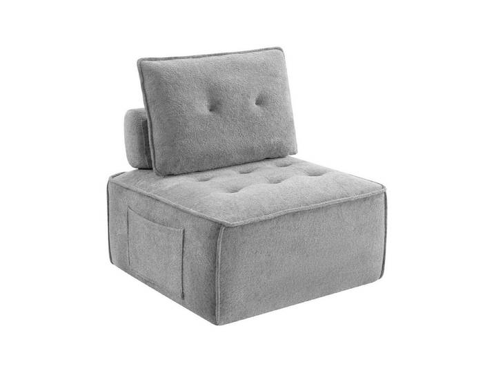 FELIXLEO Sitzsack Modular Cube Armless Sofa Stuhl Oversized Deep Sitz Boucle Lazy Floor (1 St)