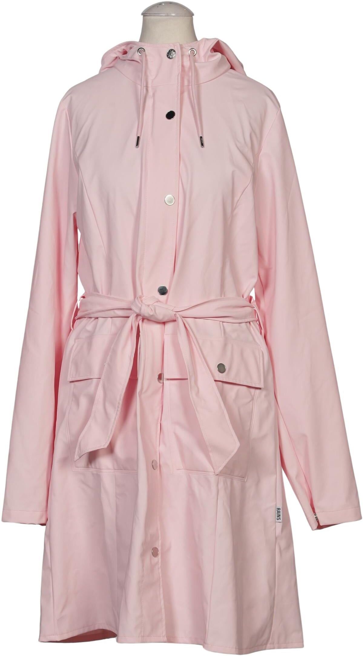 Rains Damen Mantel, Pink, Gr. XS, Synthetik - Second Hand
