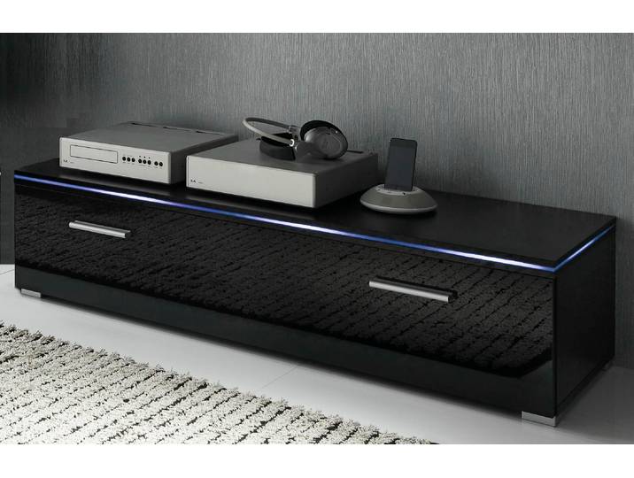 Lowboard HÖLTKEMEYER Show TV-Board, TV-Schrank , schwarz, B:120cm H:31cm T:40cm, Sideboards, Lowboard, Breite 120 oder 180 cm