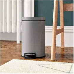 EKO Serene Pedalabfalleimer, Abfalleimer, Silber