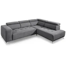 SOMETA Ecksofa Cancun Stoff Mittelgrau