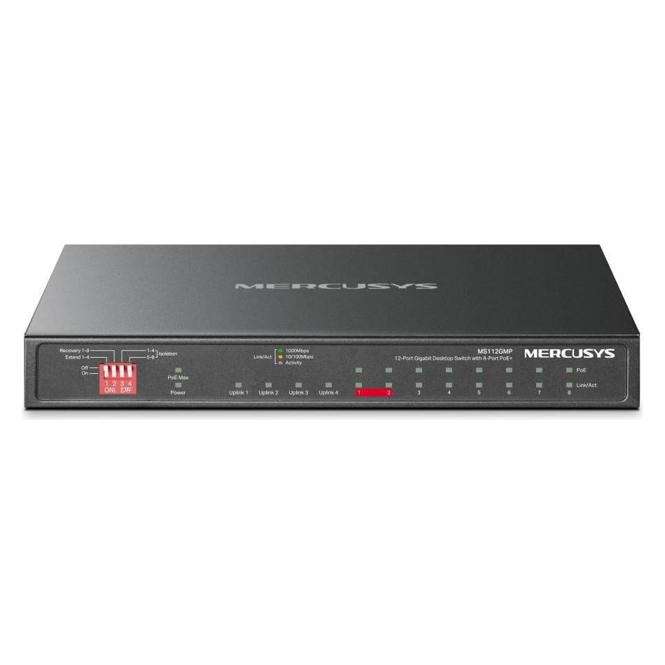 Mercusys MS112GMP 12xGb (8xPoE+) (12 Ports) (MS112GMP)