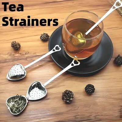 Market Central Heart Shaped Tea Infuser Stainless Steel Loose Leaf Tea Strainer Heart Shaped Tea Infuser Stainless Steel Loose Leaf Tea Strainer