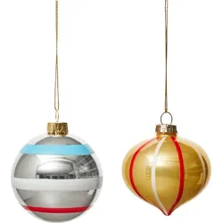 Vintage Christmas No. 2 Christbaumkugeln, 2 St.