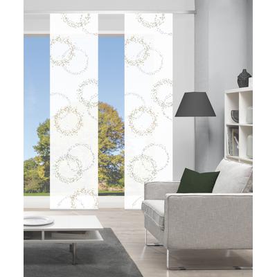 Schiebegardine VISION S "AINUR 2er SET" Gr. 1, grün, B:60cm H:260cm, Polyester, Gardinen, Schiebevorhang Digidruck 2er Set AINUR