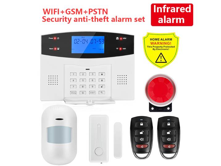 Tuya Smart Life WIFI GSM système d'alarme Kits IOS Android APP intelligent sans fil maison intelligente GSM sécurité antivol ensemble d'alarme