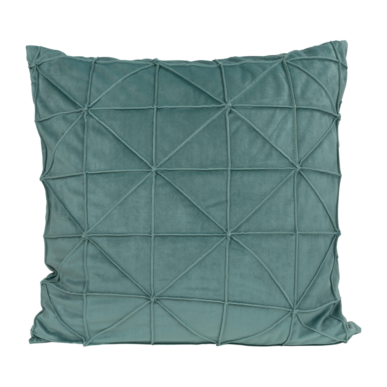 QUVIO Sierkussen Eucalyptus groen Fluweel 50 x 50 cm