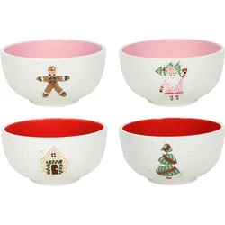 Müslischale X-MAS (LBH 15x15x7,80 cm) - blau - LBH 15x15x7,80 cm