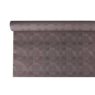 Papstar 12 Rollen Papiertischtuch mit Damastprägung 6 m x 1,2 m grau