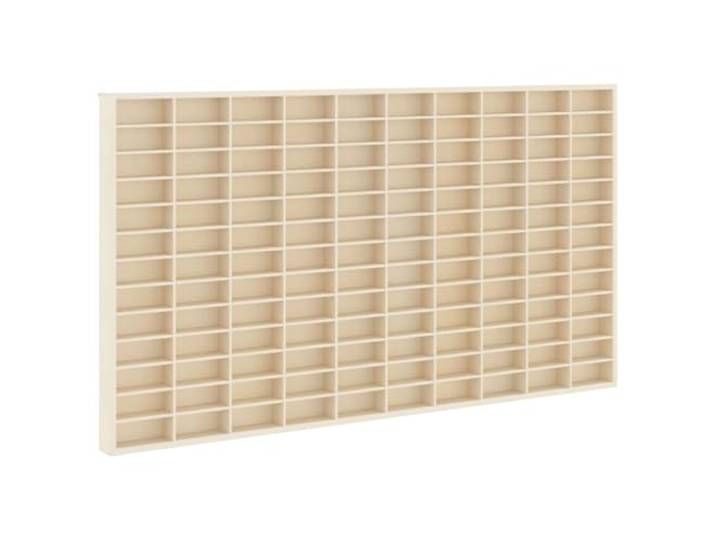 LASWWQMRF Wanddisplaykasten Beige 98x4,5x55 cm Schaukasten Kompakte Wandpräsentation für Wohnzimmer und Schlafzimmer, ideal zur stilvollen Ausstellung kleiner Sammlerstücke.